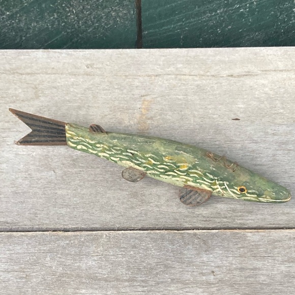 VintageHand Carved Ice Fishing Lure